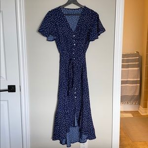 💫 SHEIN - Ruffle Hem Polka Dot Dress